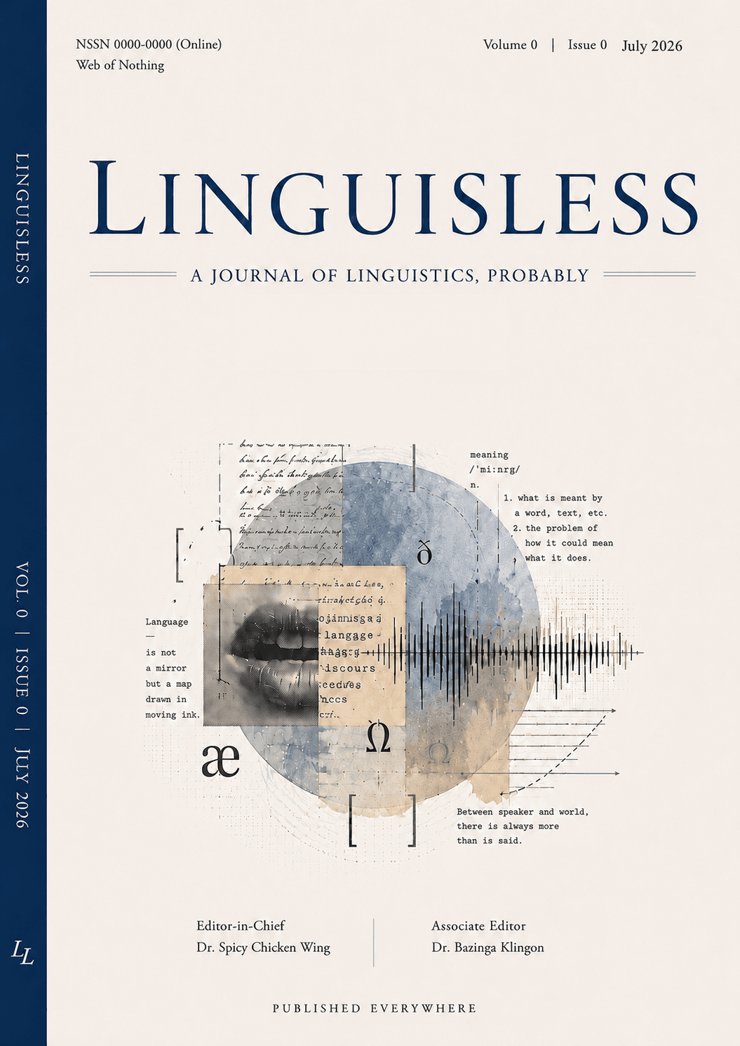 Linguisless Vol. 0, Issue 0 cover
